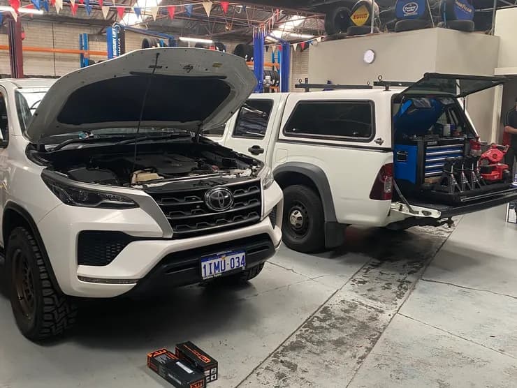 Mobile mechanic at work